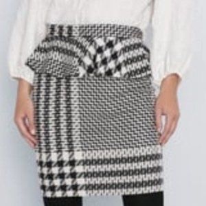 Zara Plaid Peplum Skirt, Sz M, NWOT